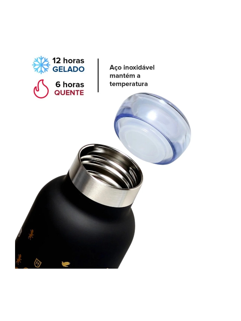 Garrafa Bubble Térmica 500ml Hogwarts Harry Potter - Zona Criativa - Arco Ìris