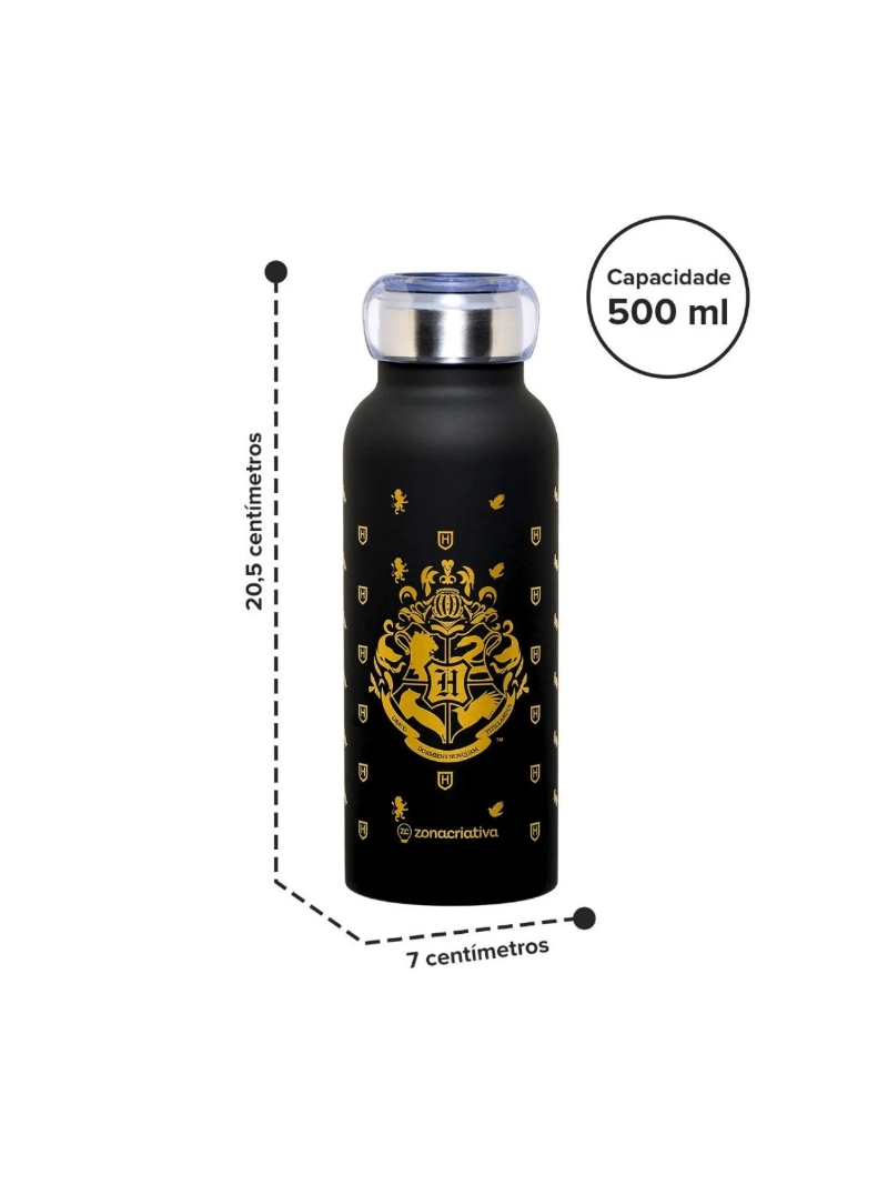 Garrafa Bubble Térmica 500ml Hogwarts Harry Potter - Zona Criativa - Arco Ìris