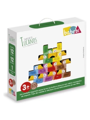 imagem do produto Joguinhos De Bolsa Empilhe Os Tucanos Babebi - Arco Ìris