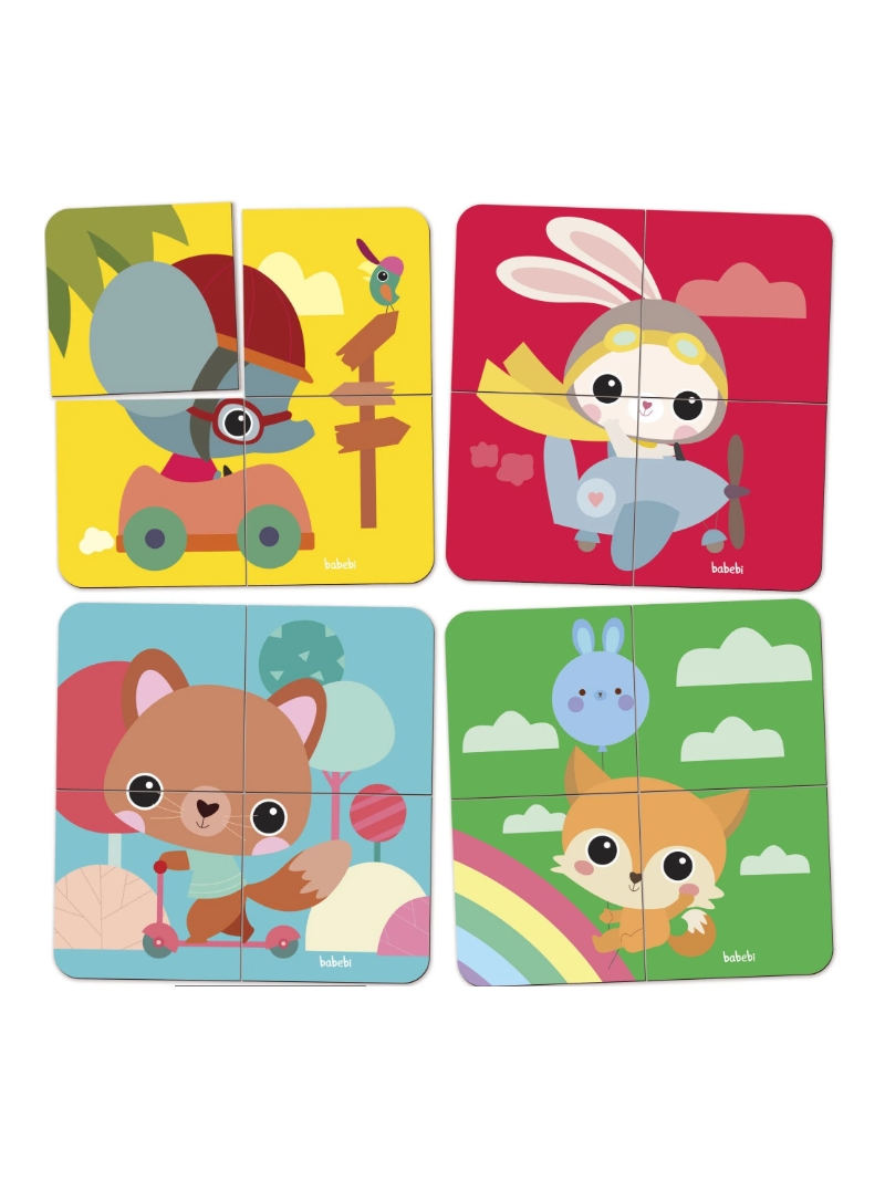 Mini Quebra-Cabeça de bolsa  Babebi - Arco Ìris