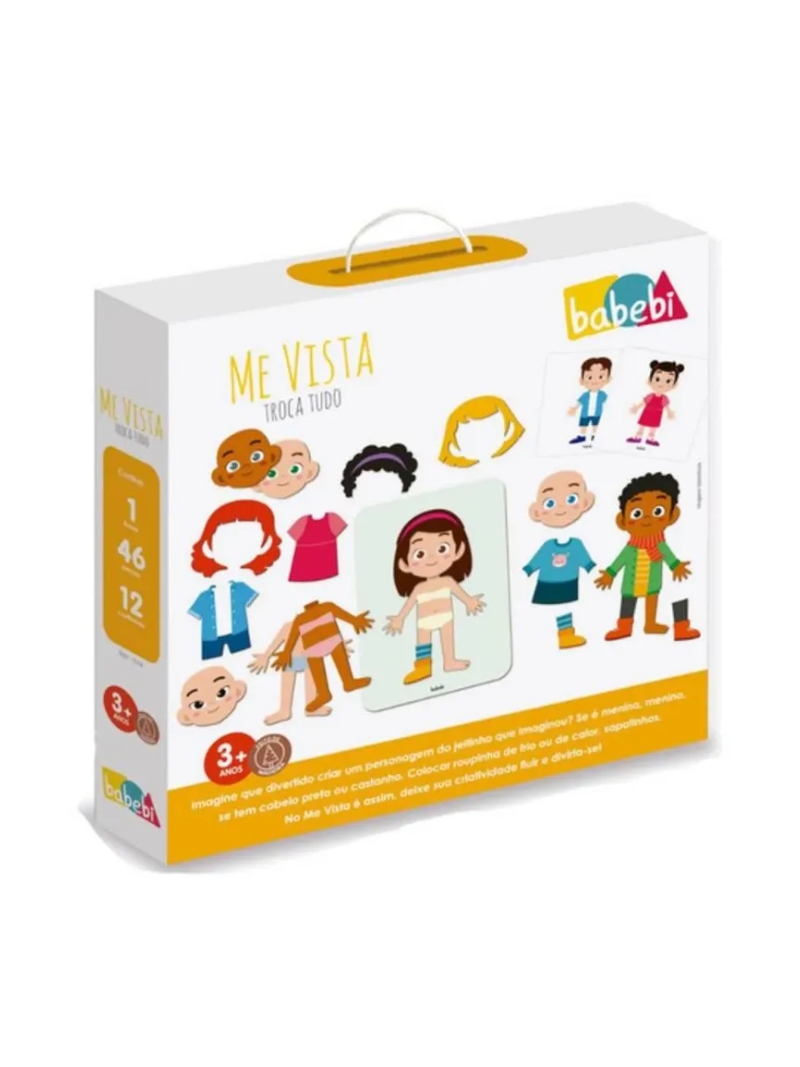 Brinquedo Me Vista Troca Tudo - Babebi - Arco Ìris