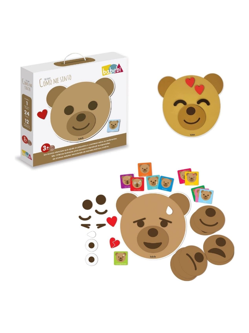 Como Me Sinto Ursinho - Brinquedo Educativo - Babebi - Arco Ìris