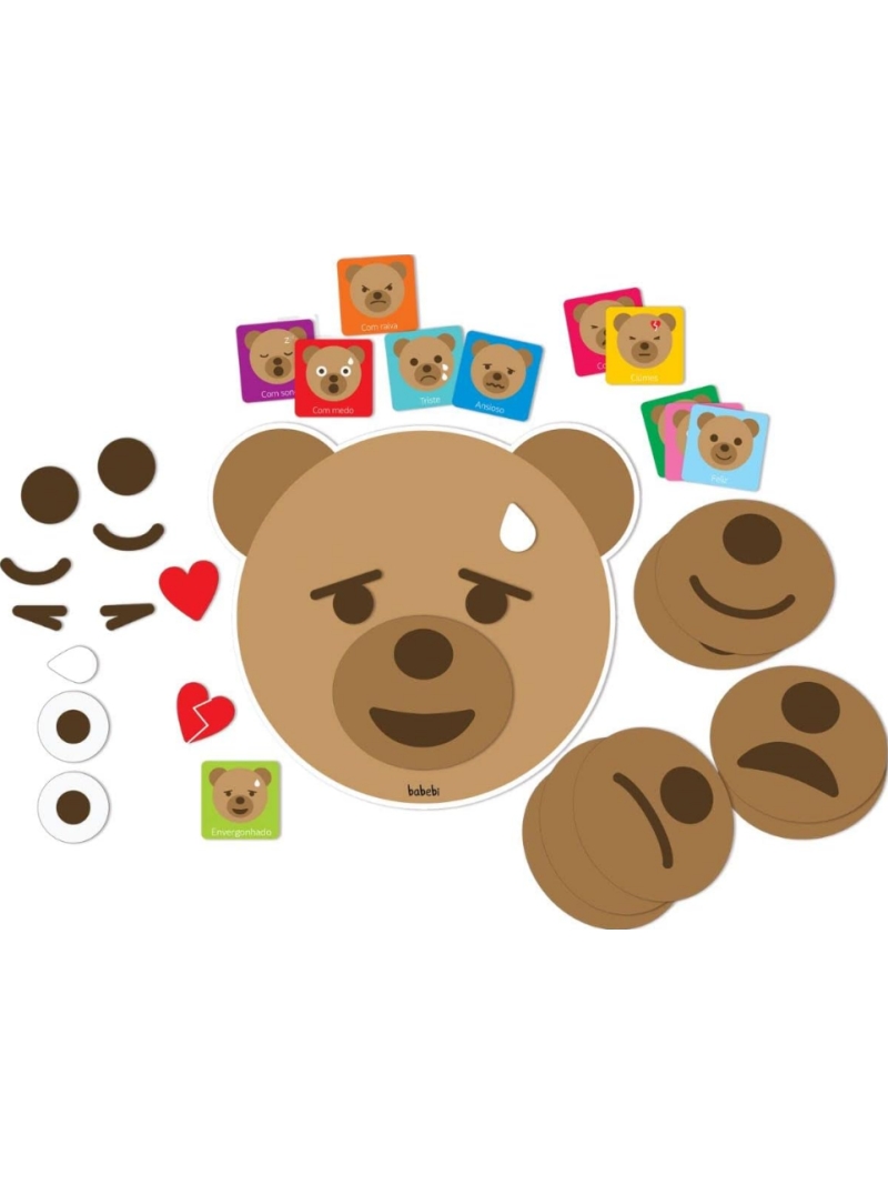 Como Me Sinto Ursinho - Brinquedo Educativo - Babebi - Arco Ìris
