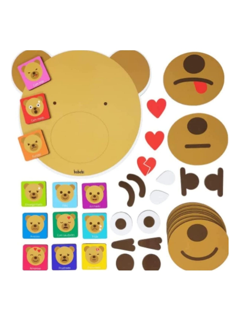 Como Me Sinto Ursinho - Brinquedo Educativo - Babebi - Arco Ìris