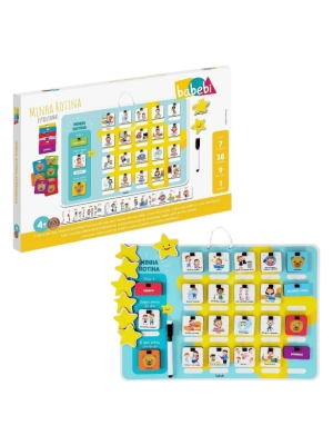 imagem do produto Brinquedo Quadro Minha Rotina Infantil - Babebi - Arco Ìris