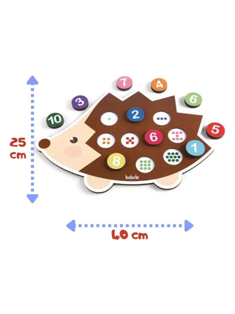 Jogo Pedagógico Conte Até Dez - Babebi - Arco Ìris