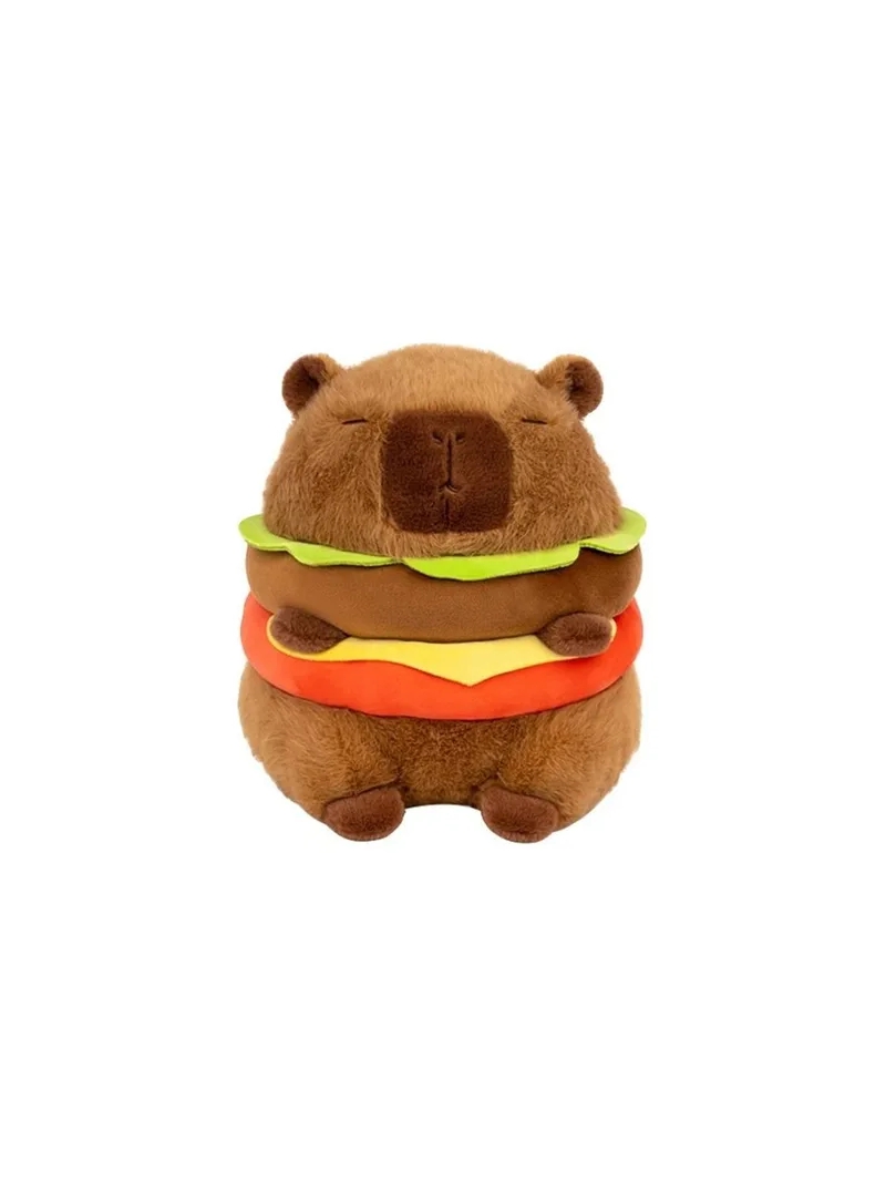 Capivara Pelúcia de Hambúrguer - Arco Ìris