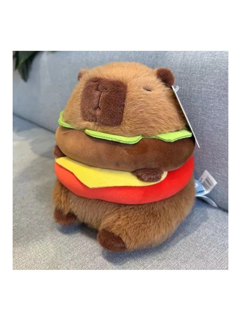Capivara Pelúcia de Hambúrguer - Arco Ìris