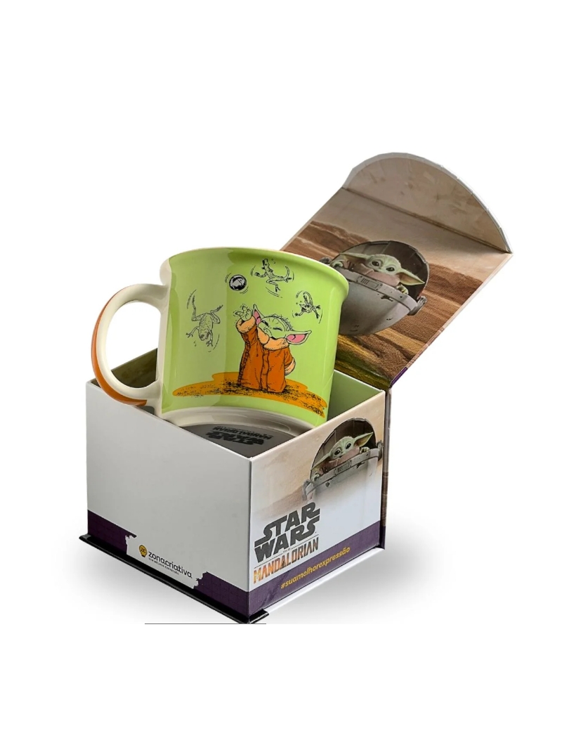 Caneca Tom 350ml Baby Yoda- Star Wars - Zona Criativa - Arco Ìris