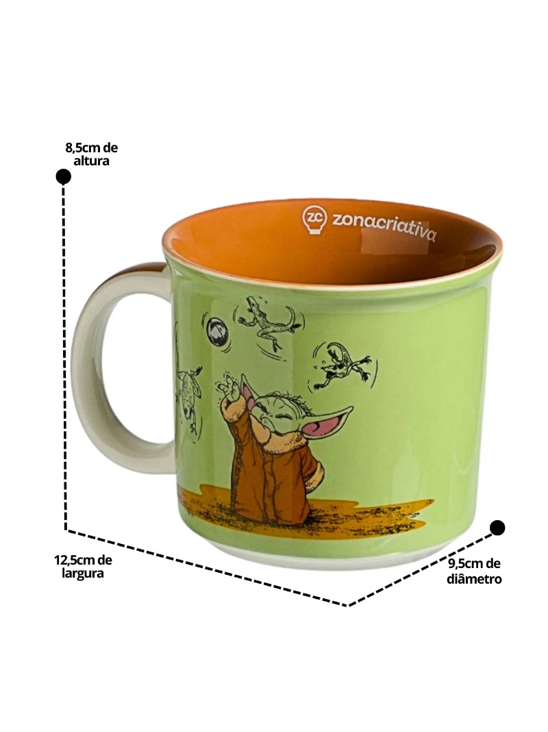 Caneca Tom 350ml Baby Yoda- Star Wars - Zona Criativa - Arco Ìris