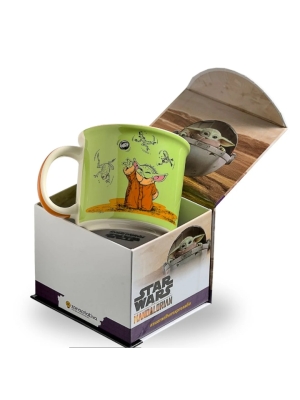imagem do produto Caneca Tom 350ml Baby Yoda- Star Wars - Zona Criativa - Arco Ìris