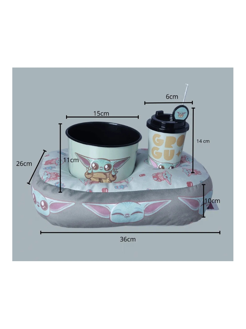 Kit Almofada Pipoca Baby Yoda - Zona Criativa - Arco Ìris