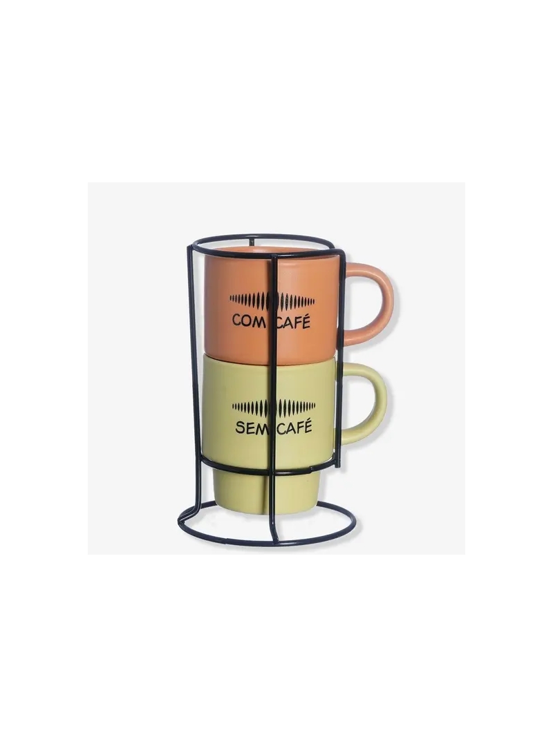 Kit Canecas Garfield Empilháveis 180ml - Zona Criativa - Arco Ìris