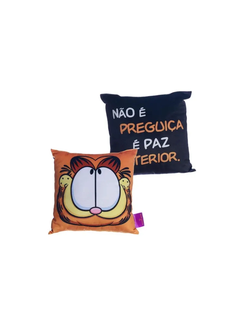 Almofada Gato Garfield 25cX25cm  - Zona Criativa - Arco Ìris