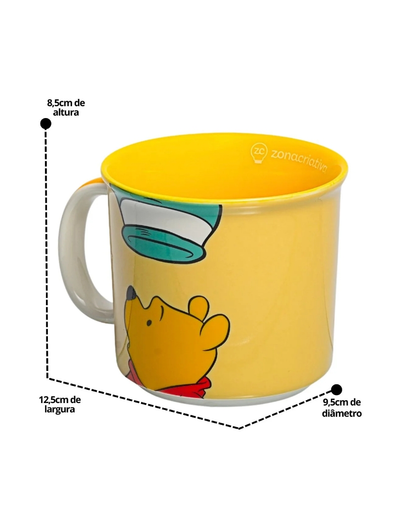 Caneca Tom 350ml Winnie The Pooh - Zona Criativa - Arco Ìris