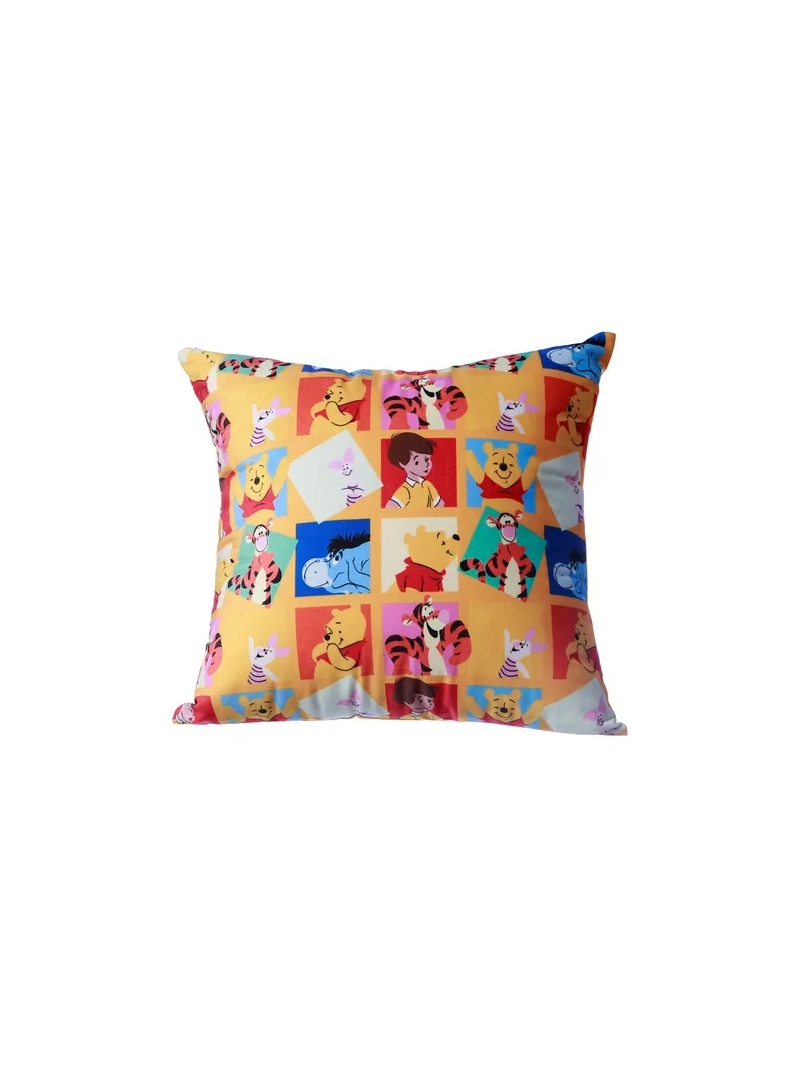 Almofada Ursinho Pooh Great Aveludada 40x40 - Zona Criativa - Arco Ìris