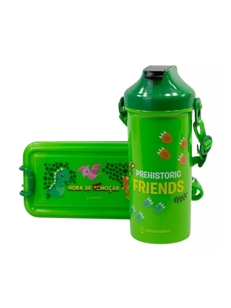 Kit Box Infantil Dinossauro Garrafa e Marmita - Zona Criativa - Arco Ìris