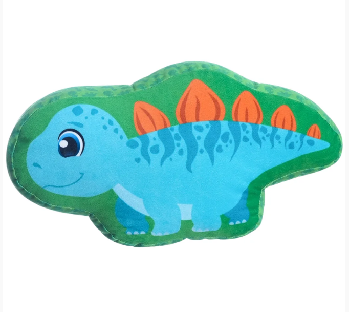 Almofada 3D Dinossauro Stegosaurus Aveludada - Zona Criativa - Arco Ìris