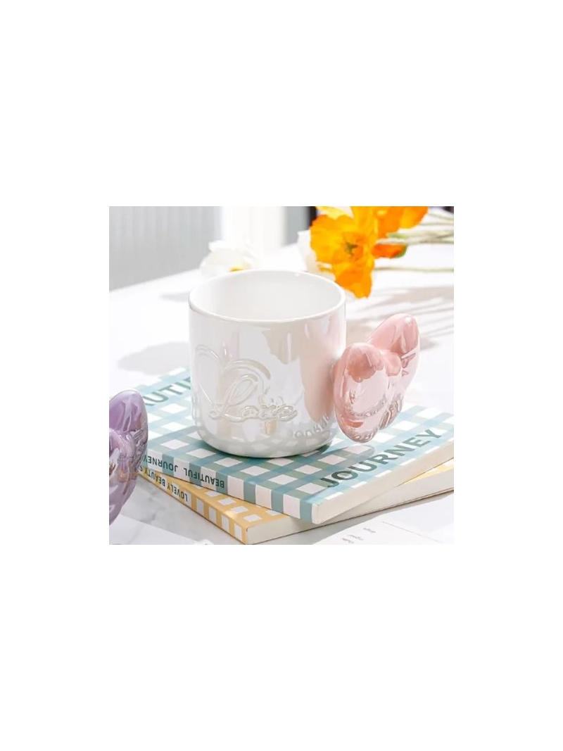 Caneca com alça de Laço - Arco Ìris