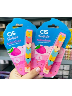 imagem do produto Borracha Fantasia Cubinhos com 8 Unidades CiS - Arco Iris