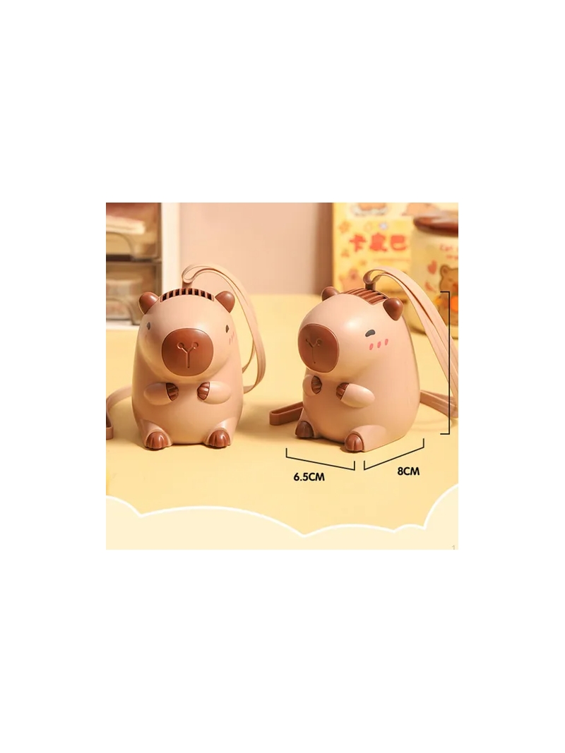 Mini Ventilador Portátil Capivara USB - Arco Iris