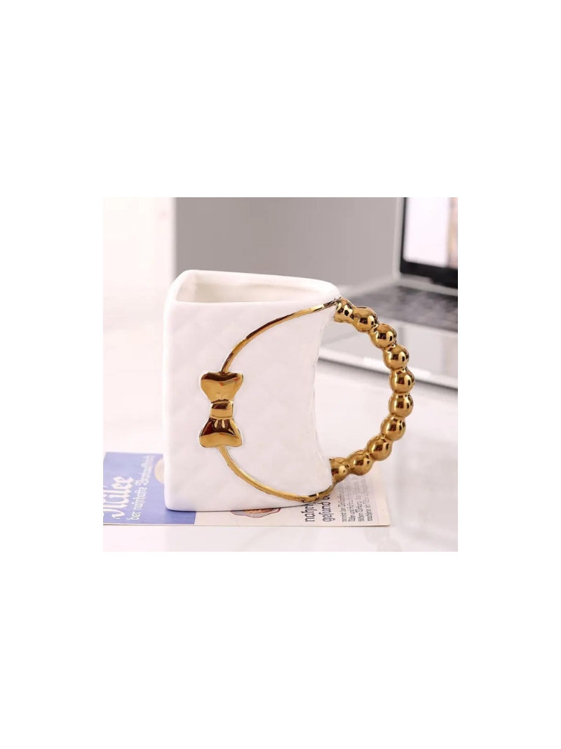 Caneca Cerâmica Bolsa 350ml - Arco Iris 