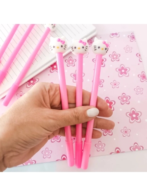 imagem do produto Caneta fofa em Gel Hello Kitty - Arco Iris