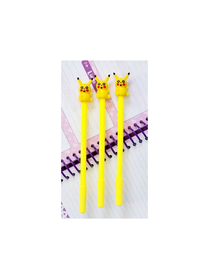 Caneta Pikachu fofa Pokémon em Gel - Arco Iris