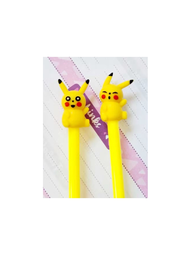 Caneta Pikachu fofa Pokémon em Gel - Arco Iris