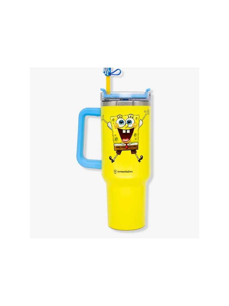 Copo Térmico Tumbler Bob Esponja - Zona Criativa - Arco Iris