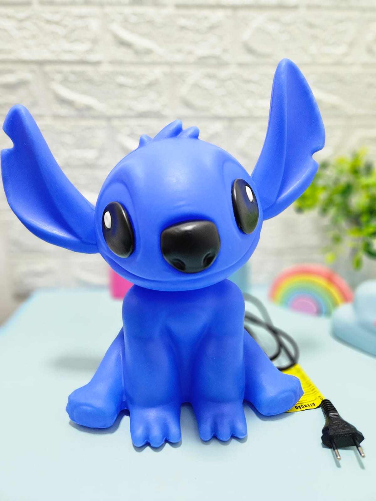 Luminária Stitch Abajur Mesa Grande - Arco Iris