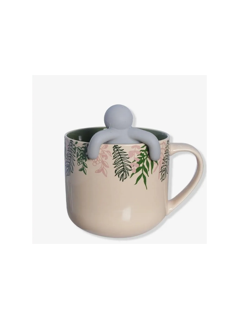 Caneca 350ml Com Infusor Para Chá Jardinagem - Zona Criativa - Arco Iris