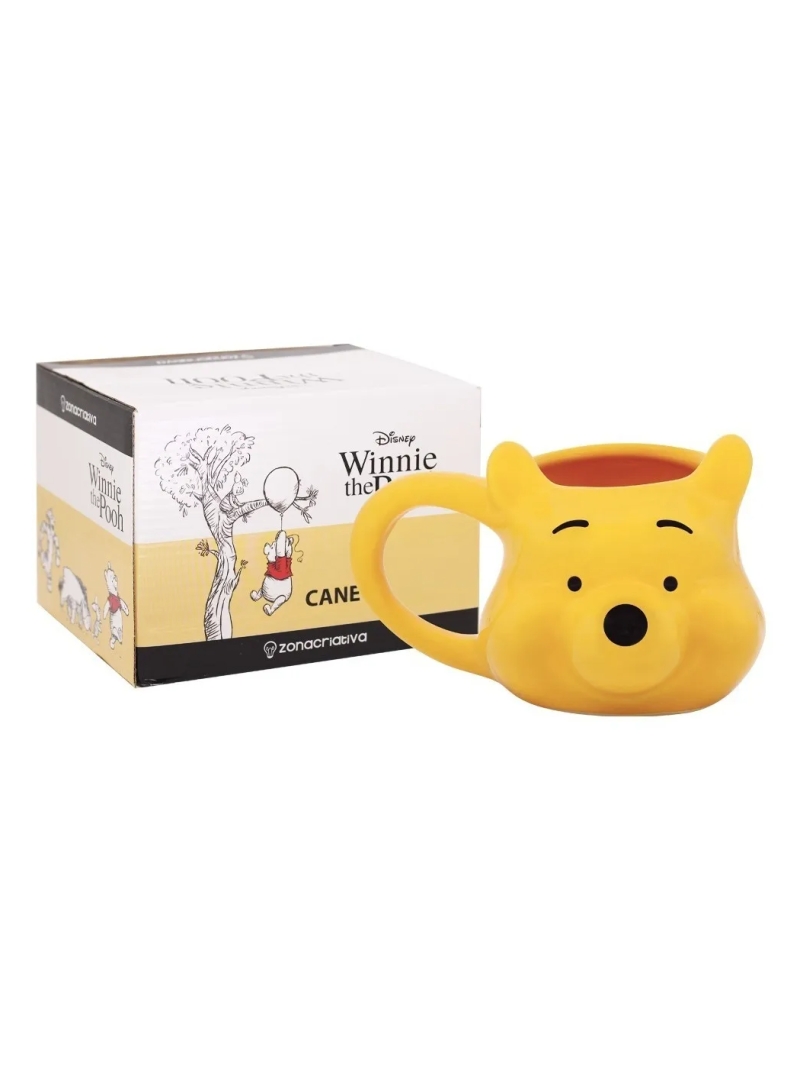 Caneca Formato 3d Ursinho Pooh 500ml - Zona Criativa - Arco Iris