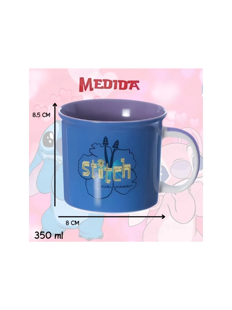 Caneca Stitch Presente - Zona Criativa - Arco iris
