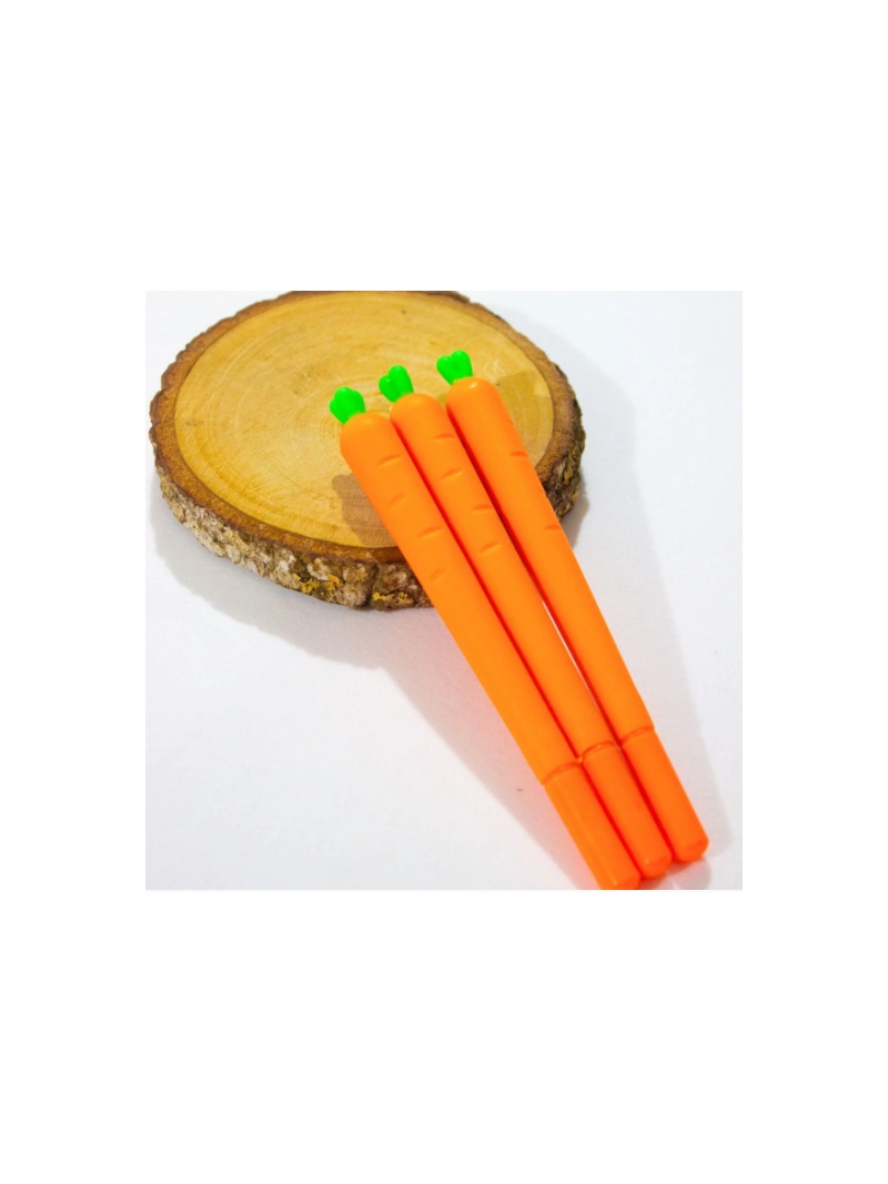 Caneta gel Fofa ponta fina criativa de cenoura - Arco Iris