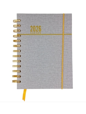 imagem do produto Agenda Espiral Cd 2026 168fls Cinza Interponte - Arco Iris