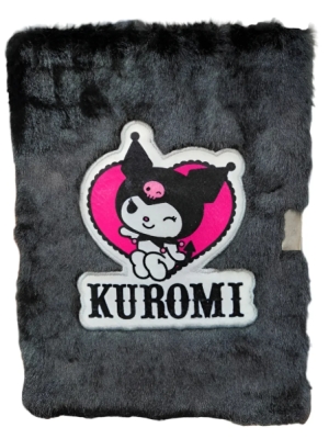 imagem do produto Caderno Diário Pelúcia Kuromi 80 Folhas - Zona Criaiva - Arco Iris