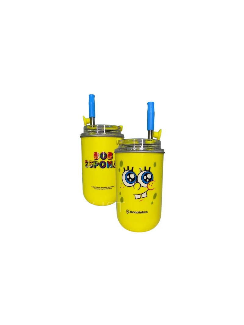 Copo Térmico 300ml Bob Esponja - Zona Criativa - Arco Ìris