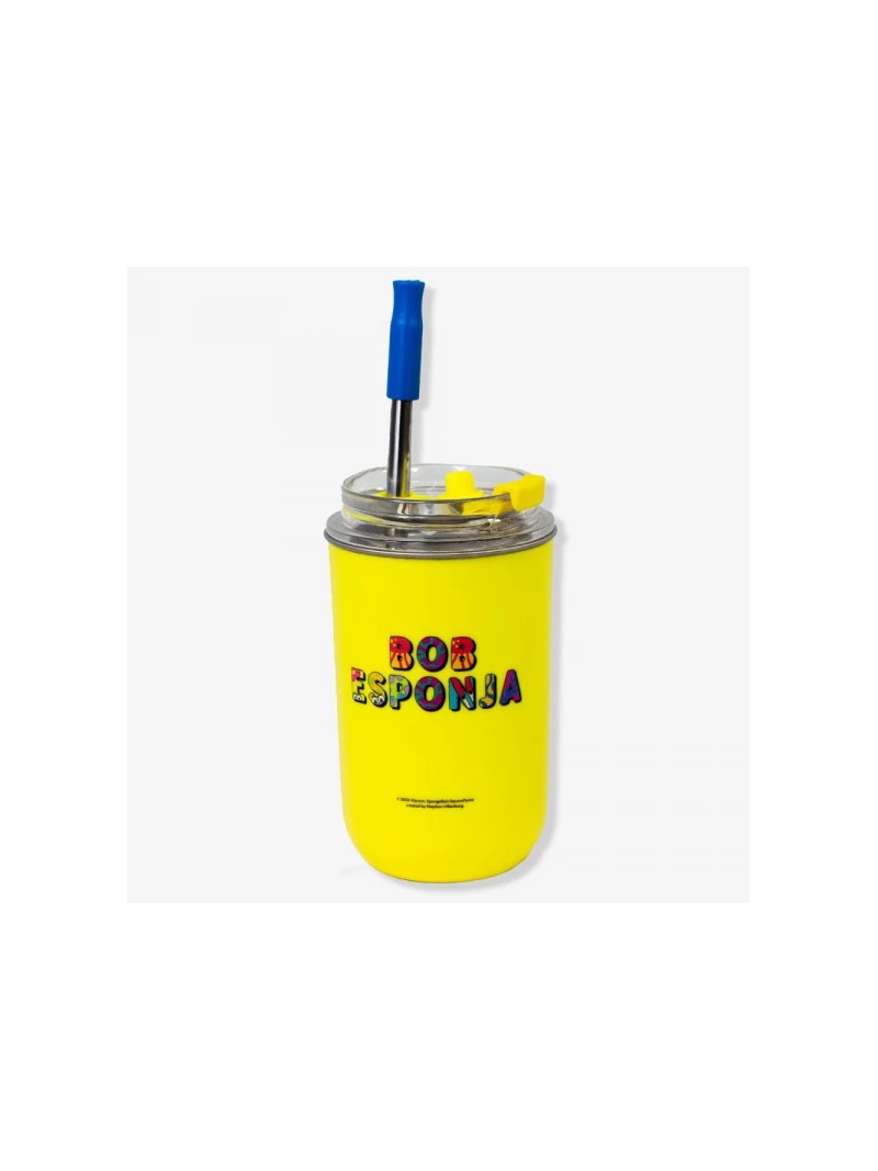 Copo Térmico 300ml Bob Esponja - Zona Criativa - Arco Ìris