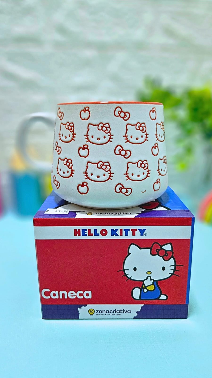 Caneca Moma Hello Kitty 500m - Zona Criativa - Arco Iris