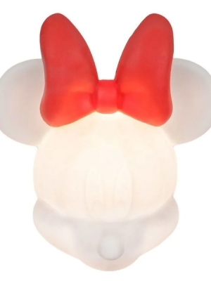 imagem do produto Luminária Abajur Infantil Minnie Mouse Rosto 3d Disney - Usare - Arco Iris