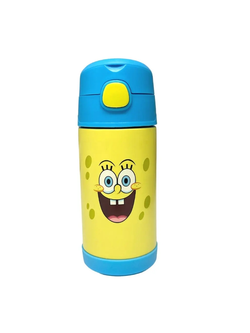 Garrafa Térmica Bob Esponja Inox Infantil Criança 350ml - Zona Criativa - Arco Ìris