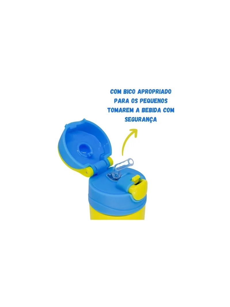 Garrafa Térmica Bob Esponja Inox Infantil Criança 350ml - Zona Criativa - Arco Ìris