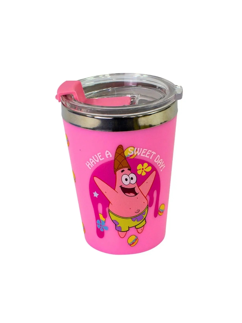 Copo Snap p/ Viagem 300ml Patrick Estrela Bob Esponja - Zona Criativa