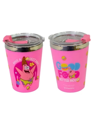 imagem do produto Copo Snap p/ Viagem 300ml Patrick Estrela Bob Esponja - Zona Criativa - Arco Ìris