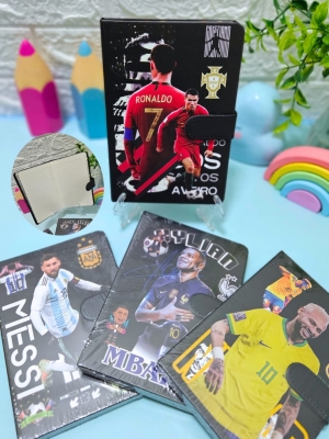 imagem do produto Caderno Agenda Premium  Coleção Craques do Futebol - Arco Iris