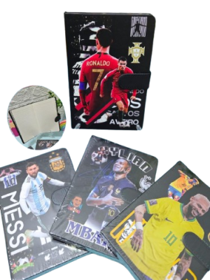 imagem do produto Caderno Agenda Premium  Coleção Craques do Futebol - Arco Iris