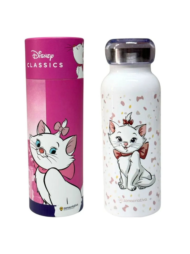 Garrafa Térmica Inox 500ML gatinha MARIE Holográfica - Zona Criativa - Arco Ìris