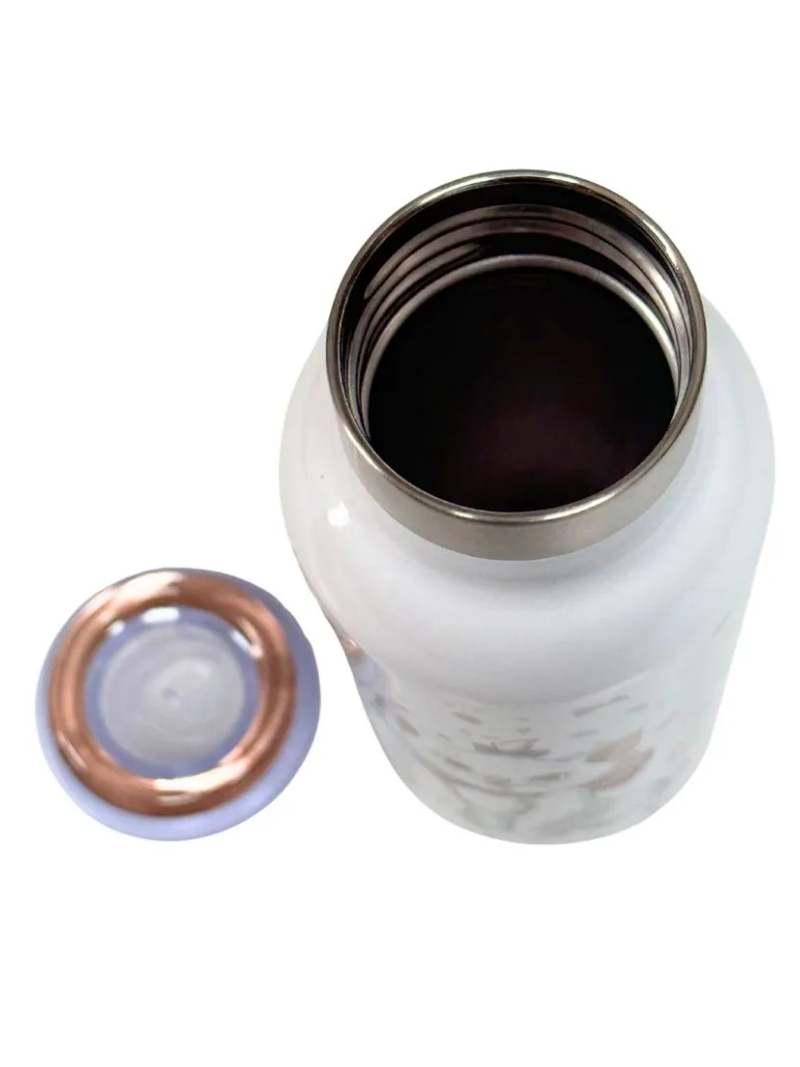 Garrafa Térmica Inox 500ML gatinha MARIE Holográfica - Zona Criativa - Arco Ìris