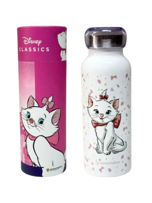 imagem do produto Garrafa Térmica Inox 500ML gatinha MARIE Holográfica - Zona Criativa - Arco Ìris